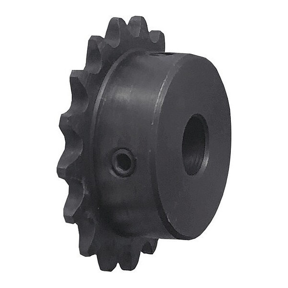 Single Strand Sprocket, Fixed, 35 Chain Size, 1/2 Bore Dia., 10 # of Teeth