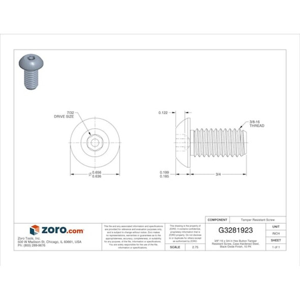 Tamper-Pruf Screws 21690