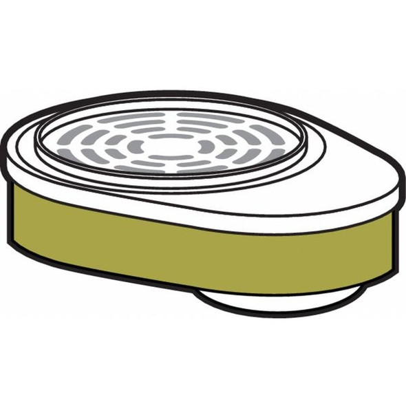 Msa Safety Combination Cartridge/Filter, Advantage Series, Bayonet, Olive, GME, 2/Pkg 815359