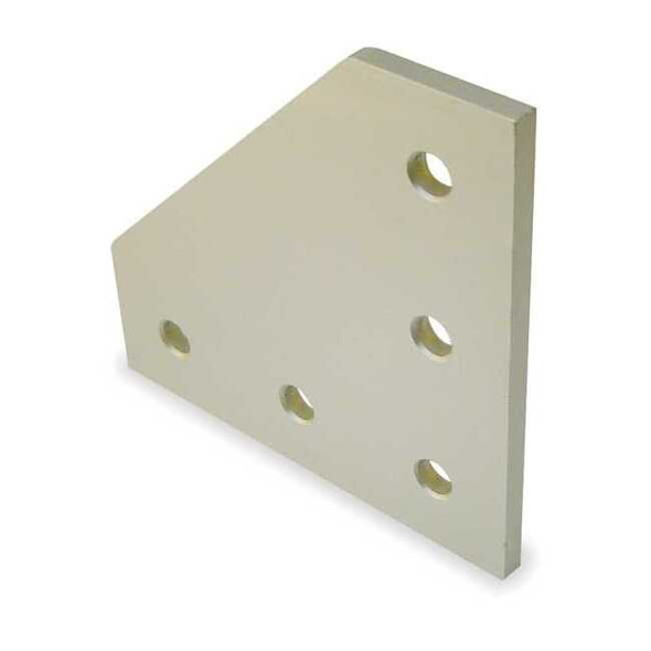 Faztek JoiningPlate,Alum,Silver,1/4in,41/2in 15JP4507