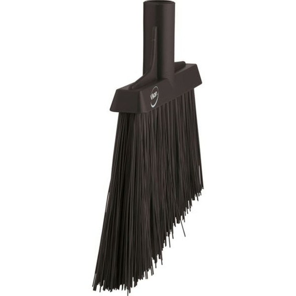 Vikan 11 51-64 in Sweep Face Angle Broom, Stiff, Synthetic, Black 29149