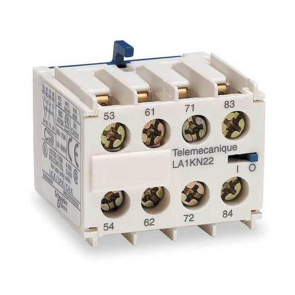 Schneider Electric Auxiliary Contact Block, 4NO/0NC, 10 A LA1KN40