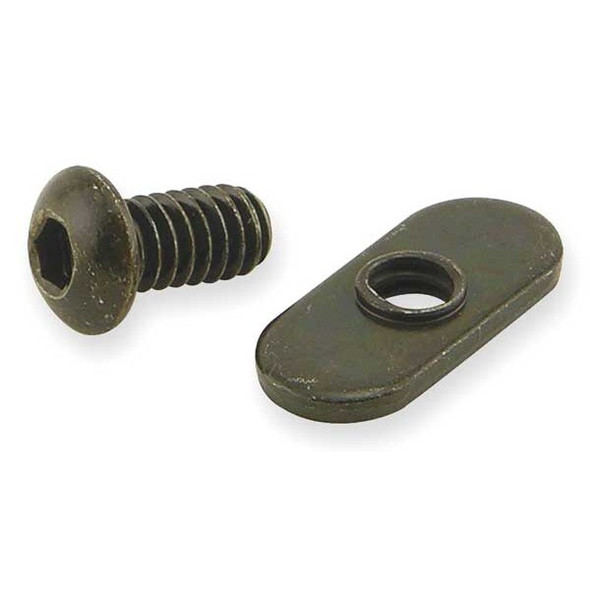 Bolt Assembly for 1/2 in W Slot, Steel, Zinc-Plated, 10 Series, PK15