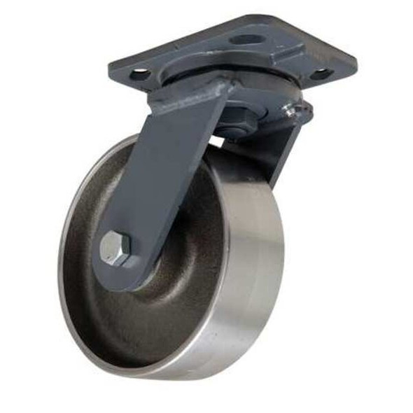 Hamilton Plate Caster,Swivel,Forged Steel,6 in,2000 lb,B S-WH-6FSB