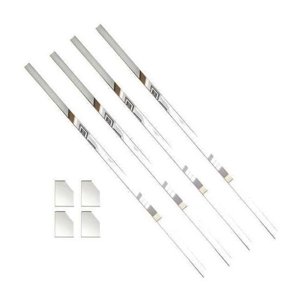 Mirredge Mirror Installation Kit, 48 in L, 1 1/2 in W, 1/8 in H, Mirror 24400