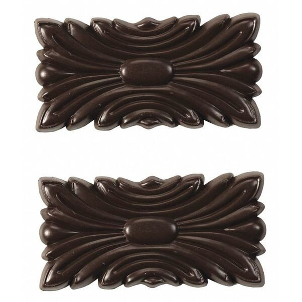 Mirredge Seam Plates, 3 in L, 1 1/2 in W, 1/4 in H, Cherry Walnut 53502