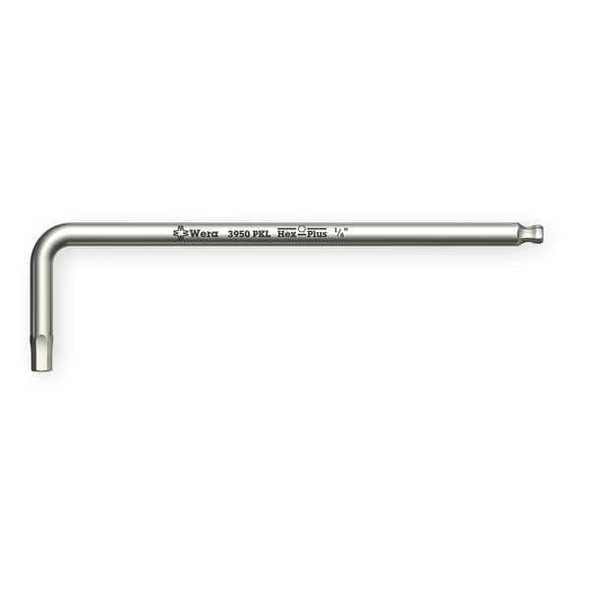 Wera Ball End Hex Key,Tip Size 1/4 in. 05022716001 Wera Ball End Hex Key,Tip Size 1/4 in. 05022716001
