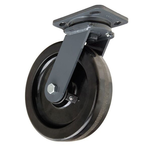 Hamilton Plate Caster,Swivel,Phenolic,8 in.,1400 lb,B S-WH-8P