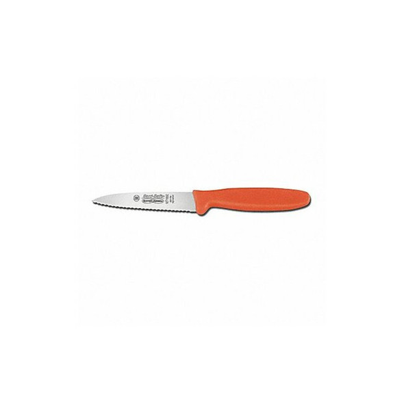 Dexter Russell Net Knife,Serrated,3 1/2 In,Poly,Orange 15583