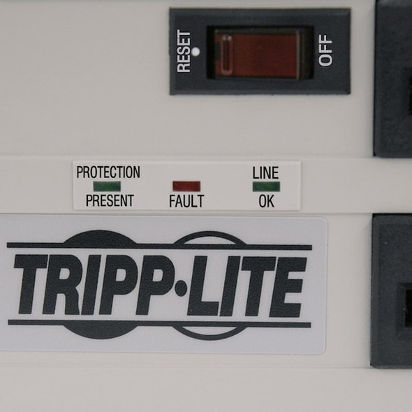Tripp Lite Outlet Strip, Surge, 8 5-15R, 5-15P, 25 ft., Black/Light Gray ISOBAR825ULTRA