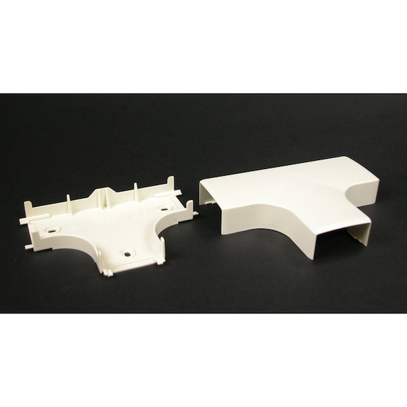 Legrand Tee Raceway, PN10 Series, 1 Channel, 3-3/4 in W, 3/4 in H, 5-1/4 in L, Ivory PN10F15V