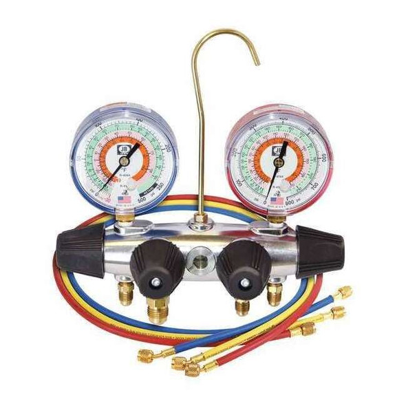 Jb Industries Manifold Gauge Kit,5ft L,1 7/16 in Gauge 25233