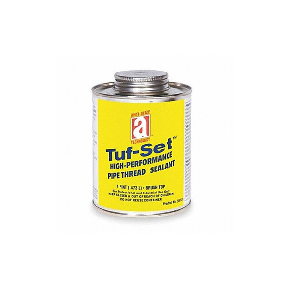 Pipe Thread Sealant 19.2 fl oz, Brush-Top Can, Tuf-Set, Blue, Paste