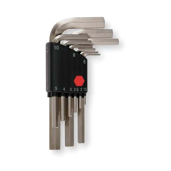 Wiha 9 Piece Metric L-Shape Hex Key Set, 35191 35191