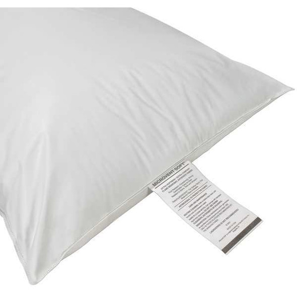 R & R Textile Pillow, Standard, 27x21 In.,White X11500
