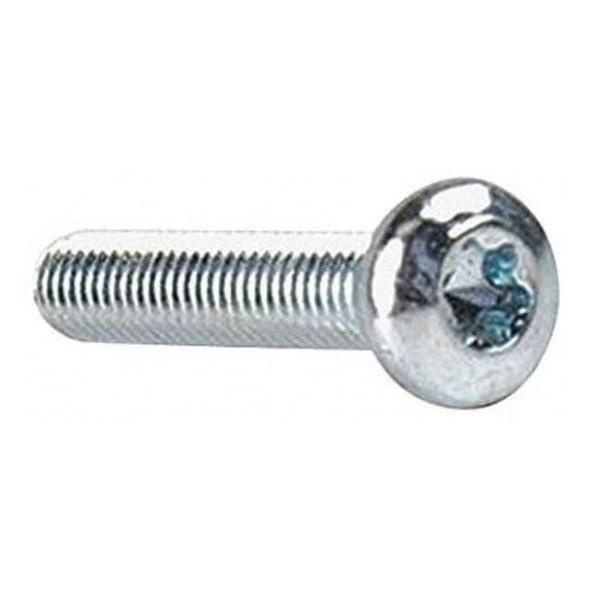 #10-32 x 1/2 in Torx Pan Machine Screw, Zinc Plated Steel, 100 PK