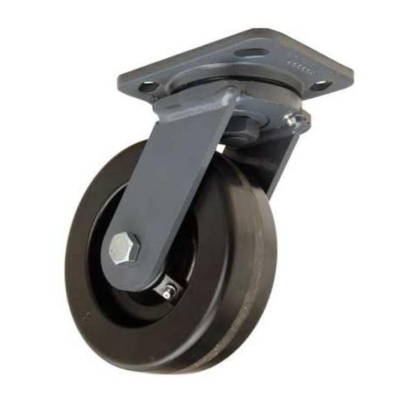 Hamilton Plate Caster,Swivel,Phenolic,6 in,1200 lb,B S-WH-6P
