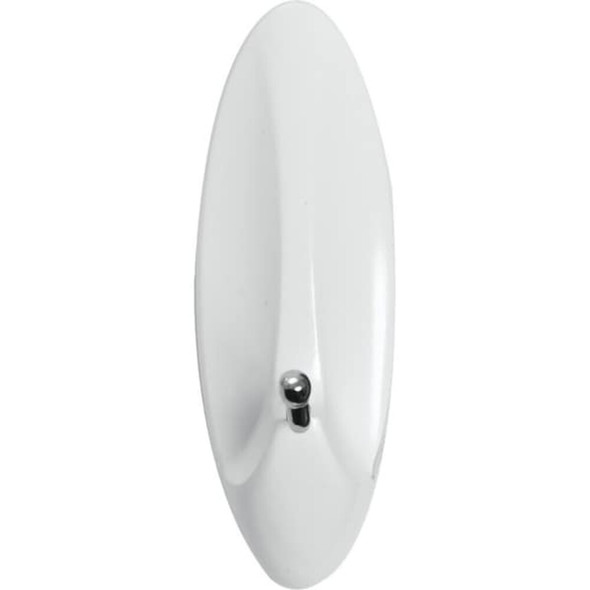 Command Hook, White, Plastic, 1 1-8 in D, PK2 17068