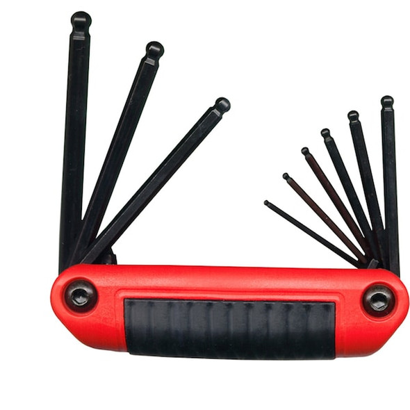 Eklind 9 Piece SAE Fold-Up Hex Key Set, 25919 25919