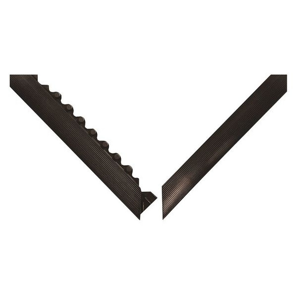 Notrax Ramp Edge, 2 in W x Nitrile Rubber, Black 551F0003BL