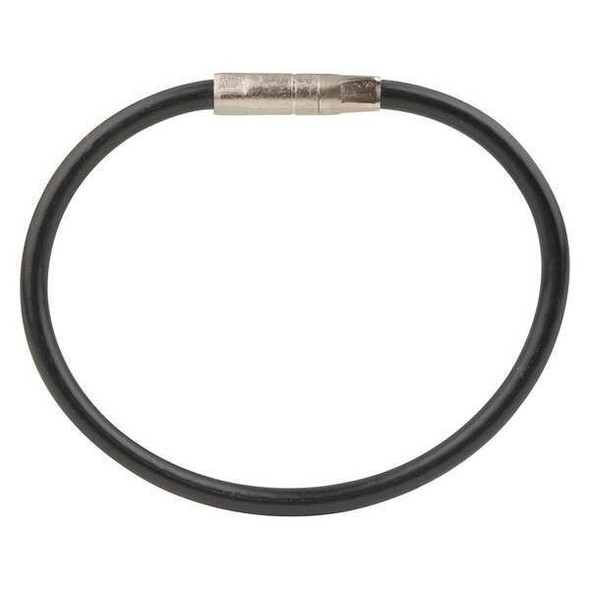 Lucky Line Twisty Key Ring,Black,Metal,5 in D,PK5 8112005