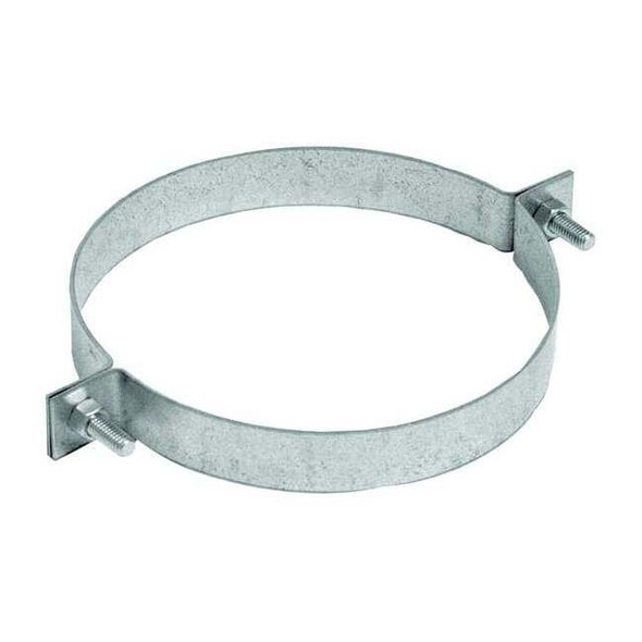 Pipe Hanger, 10 in Duct Dia, Galvanized Steel, 14 GA, 10 in W x