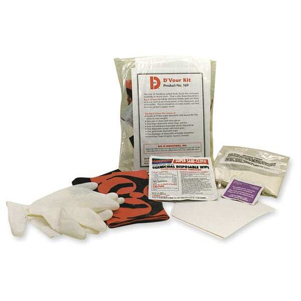 Big D Clean Up Kit, Follows OSHA Guidelines 169