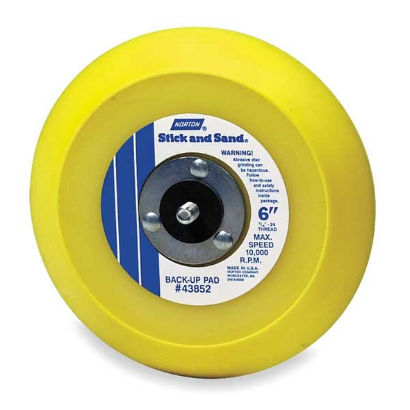 Norton Abrasives Hook-and-Loop Disc Backup Pad,5D 63642506135