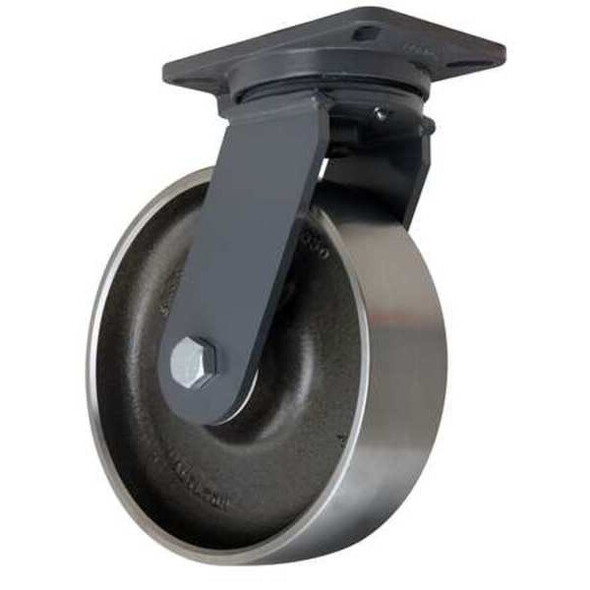 Hamilton Plate Caster,Swivel,Forged Steel,10 in,4000 lb S-CH-13FSB