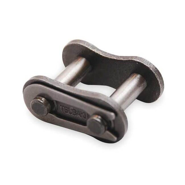 Tsubaki Connecting Link,Steel,Riv,23/32 in,PK5 RS08BCL
