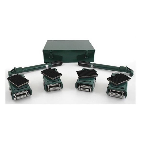 Hilman Rollers Equipment Roller Kit, Swivel, 16,000 lb. Cap KRS-8-4S