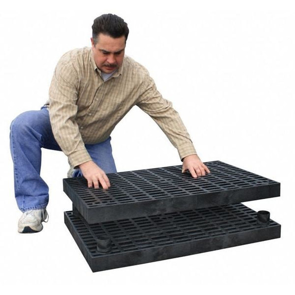 Add-A-Level Work Platform Base Unit, Stackable, Plastic A3624BG