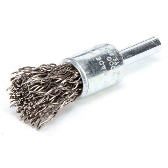 Weiler Crimped Wire End Brush,Stainless Steel 96105 Weiler Crimped Wire End Brush,Stainless Steel 96105