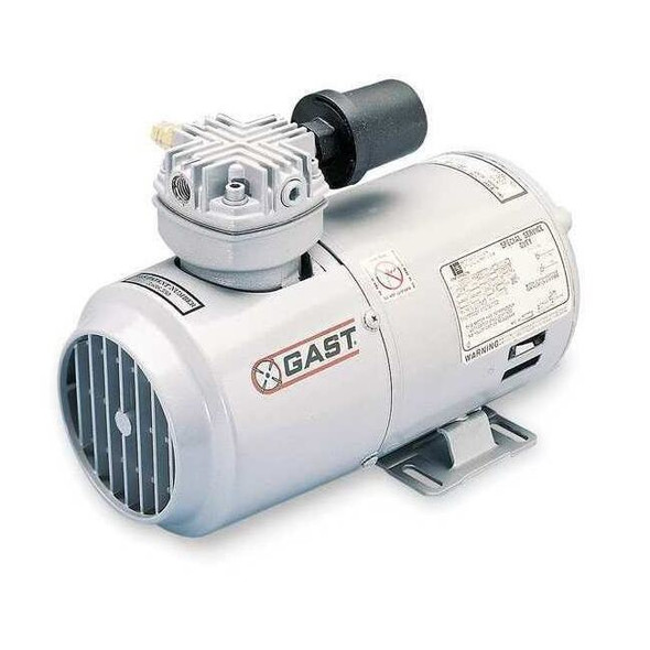 Gast Piston Air Compressor/Vacuum Pump,1/6HP 1LAA-251-M100X