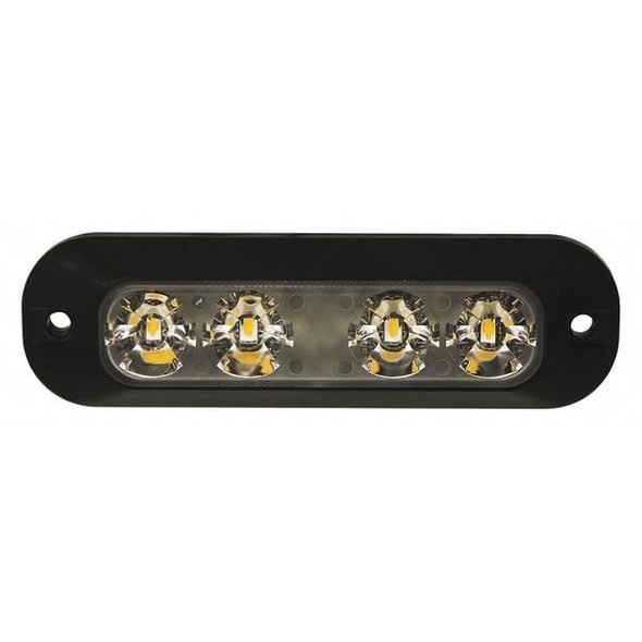 Ecco Warning Light,LED,Amber/Clear ED3744AC