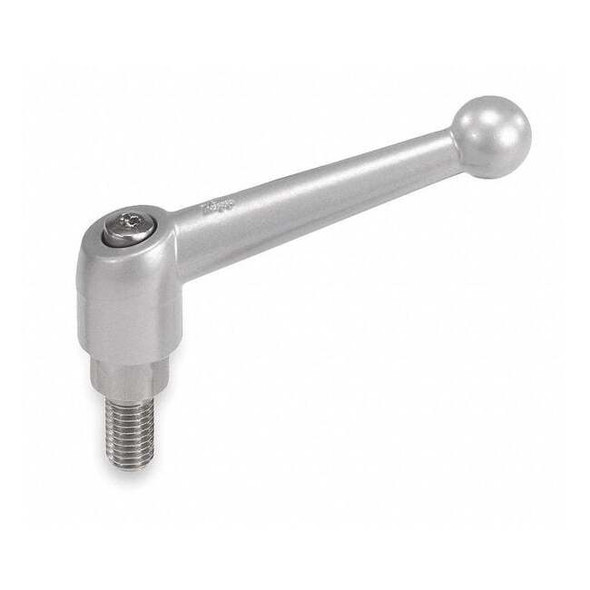 Adjustable Handle, Size: 2 5/16-18X45 Zinc, Black Satin, Comp: Steel