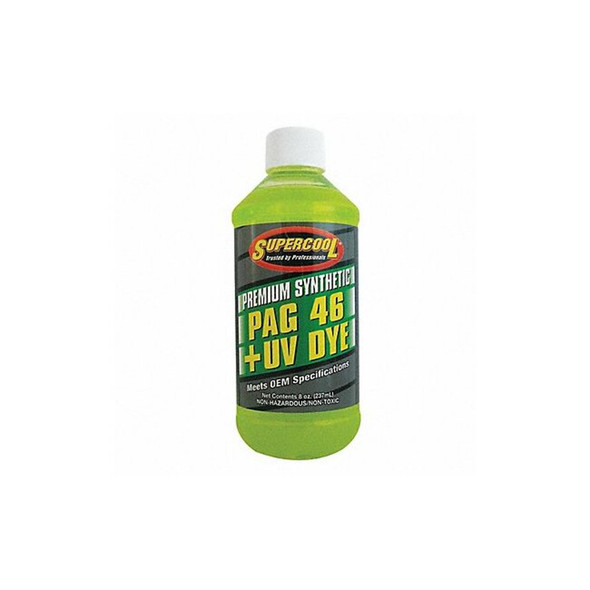 Supercool A/C Comp Lube,UV Dye,8 Oz,Flsh Pnt 442 F P46-8D