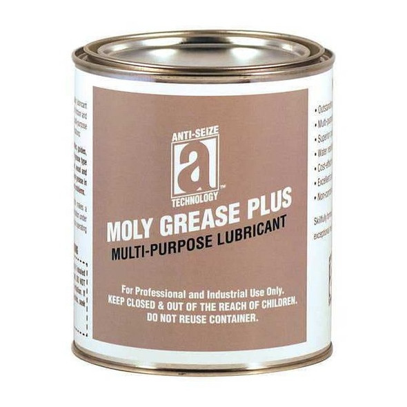 Multipurpose Grease, 14 oz, Can, Mineral Base, 375 Degrees F Max Op Temp, Black