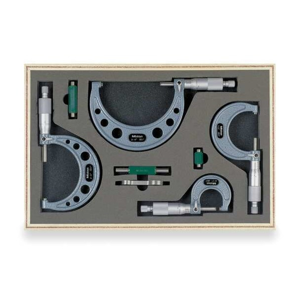 Mitutoyo Micrometer Set,0-4 In 103-930