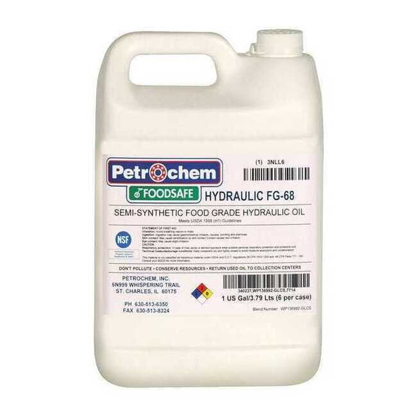 Petrochem Food Grade SemiSyn Hydraulic Oil, ISO 68 FOODSAFE HYDRAULIC FG-68-001