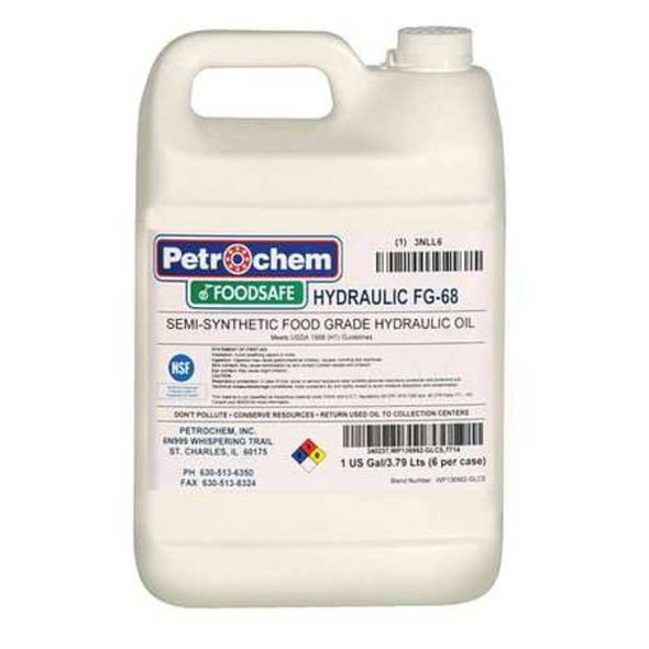 Petrochem Food Grade SemiSyn Hydraulic Oil, ISO 68 FOODSAFE HYDRAULIC FG-68-001
