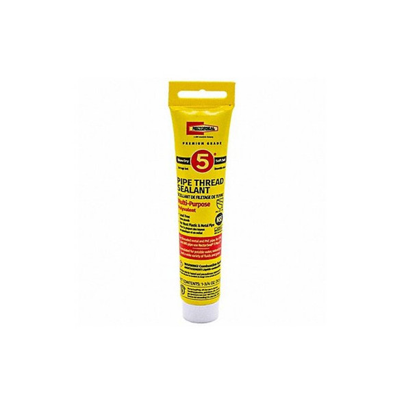 Rectorseal Pipe Thread Sealant 1.8 fl oz, Tube, No. 5, Yellow, Paste 25790