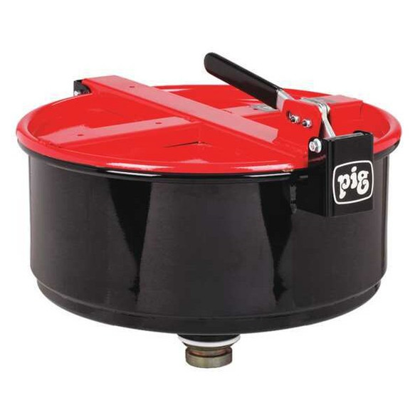 Pig Drum Funnel, 13.25 in H, Red, Steel DRM1210-RD