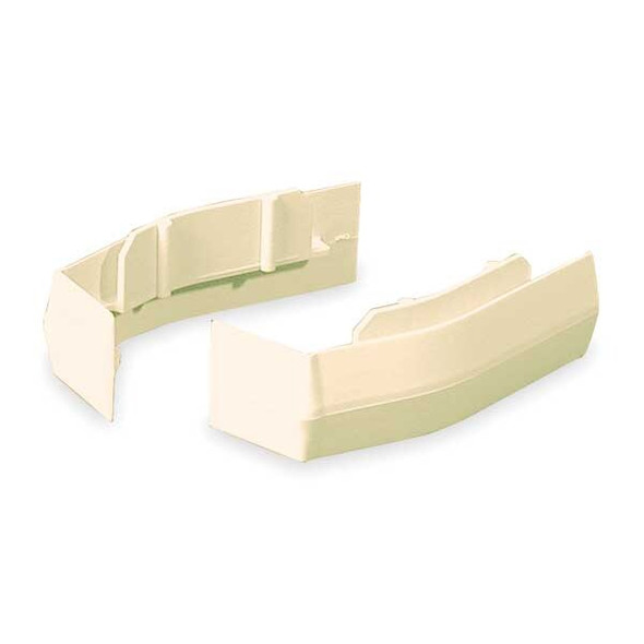 Legrand Raceway Base Seam Clip, 4 in W, 2 in H, 0.625 in L, Ivory 40N2F05V