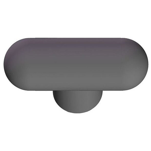 Rounded T Knob, 5/16-18 Thread Size, 1.375"L, Steel