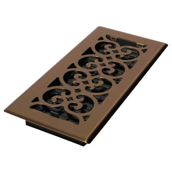 Decor Grates Floor Register 5.5 X 9.5, Antique Brass, Brass SPH408-A