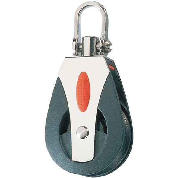 Pulley Block, Wire Rope, 5/32 in Max Cable Size, 1,100 lb Max Load, Natural