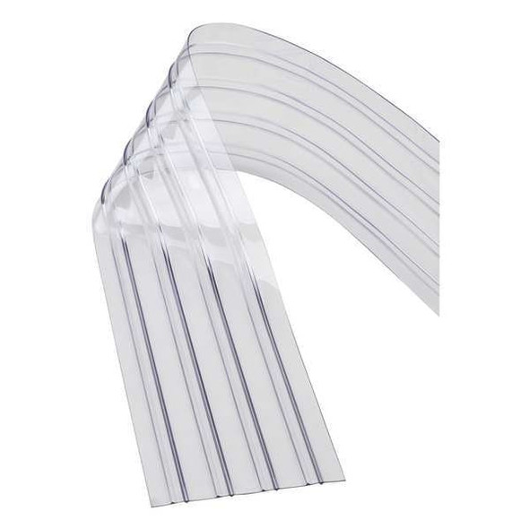 Tmi Flexible Bulk Rolls, Ribbed, 8in, Clear, PVC 999-00004