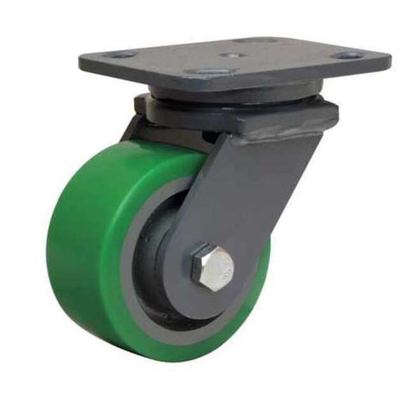 Hamilton Plate Caster,Swivel,Polyurethane,5 5/8"H S-WH-4DB