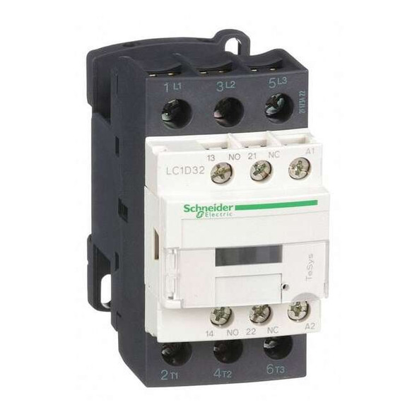IEC Magnetic Contactor, 1NC/1NO, 24V AC, 3 P, Non-Reversing, Screw Clamp